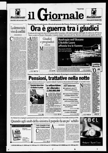 Il giornale : quotidiano del mattino